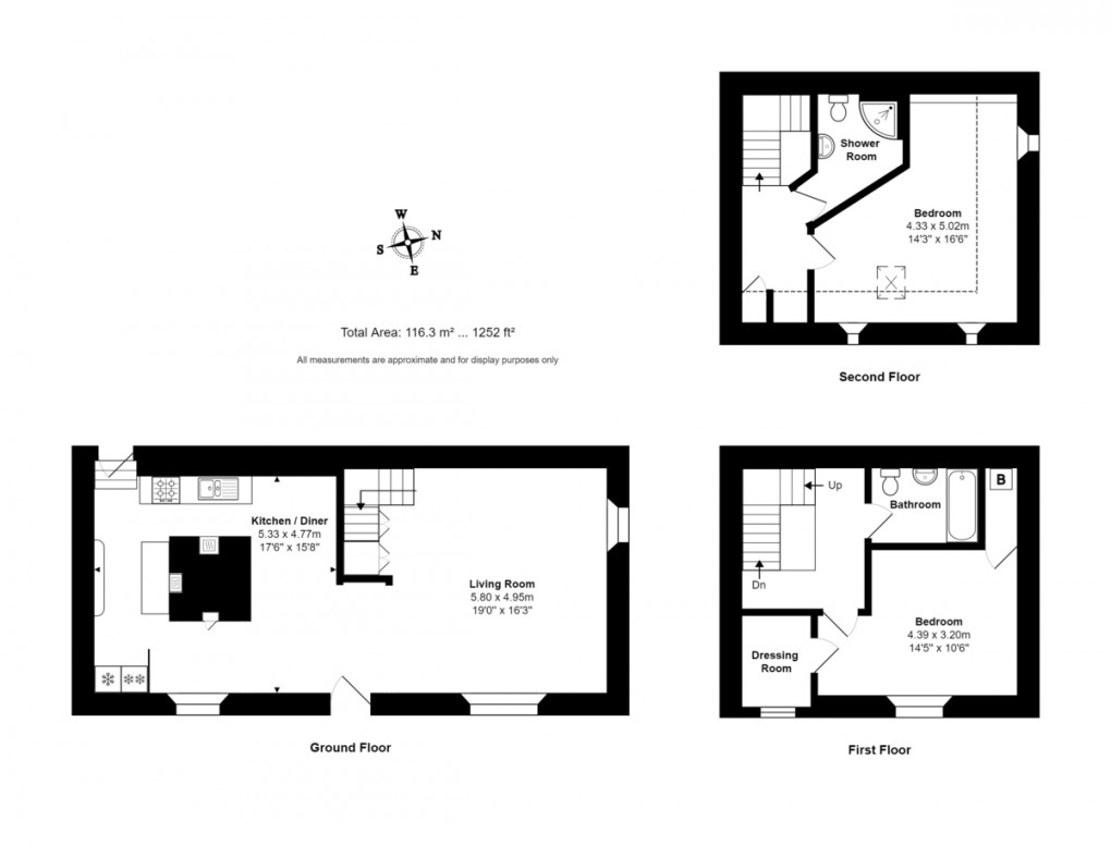 Floorplan for Eastcourt, Near Malmesbury