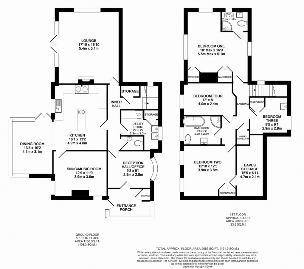 Floorplan for Kingscote, Tetbury