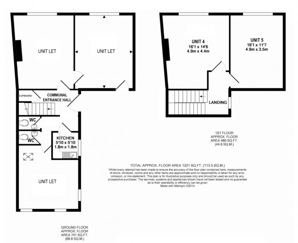 Floorplan for The Potters Yard, Malmesbury