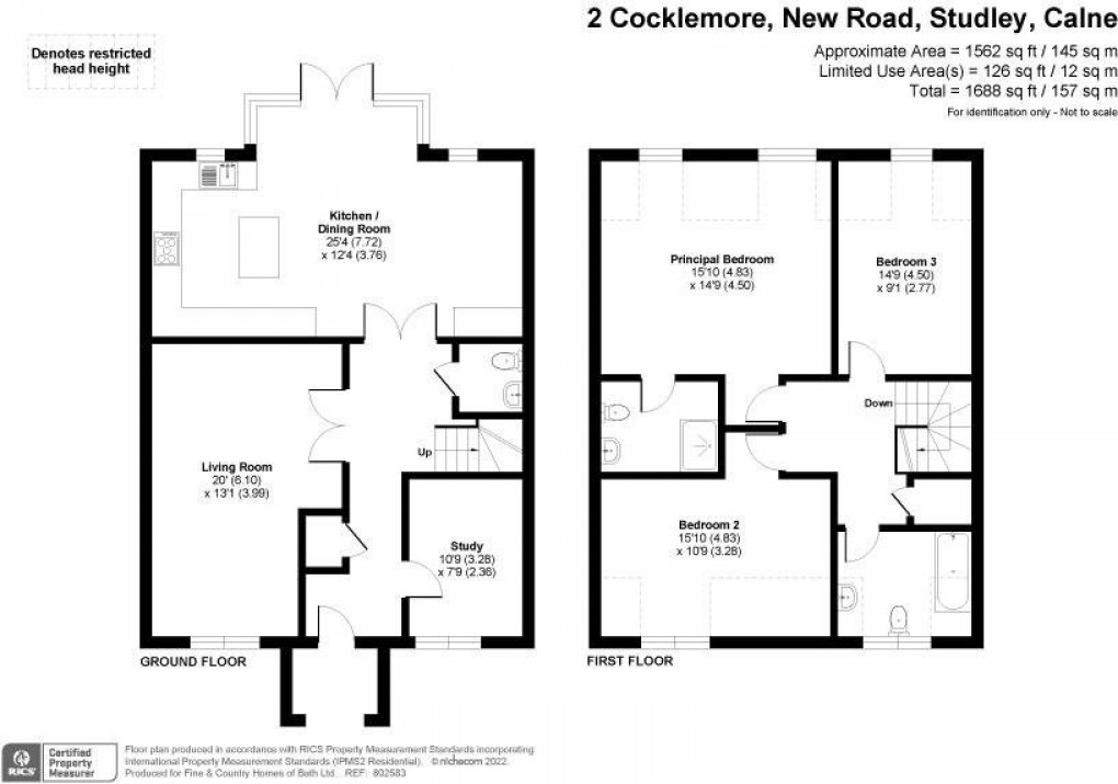 Floorplan for Cocklemore, Studley