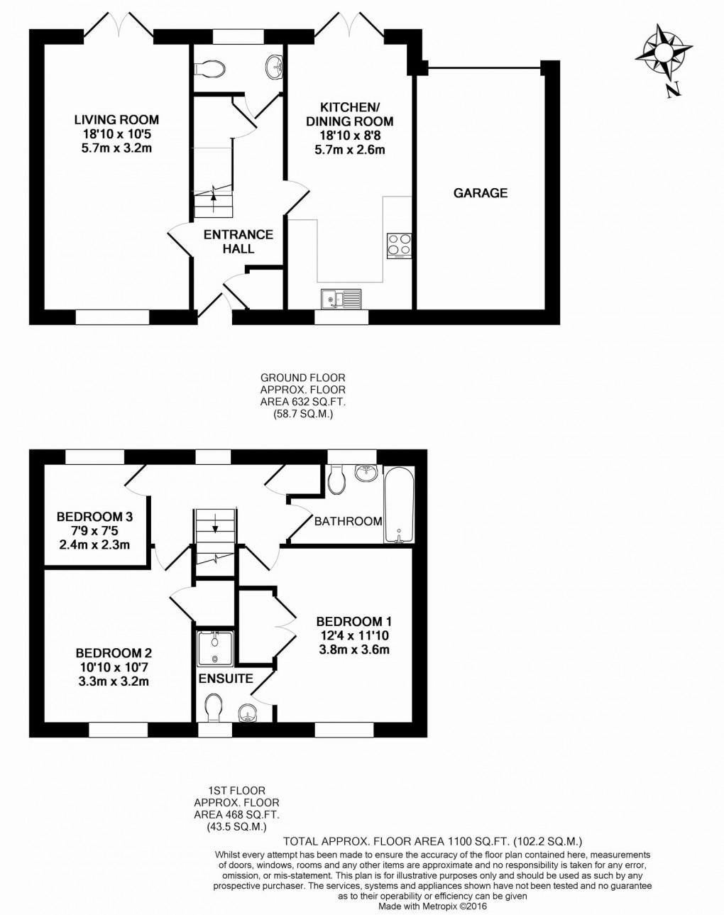 Floorplan for Tetbury Hill, Malmesbury