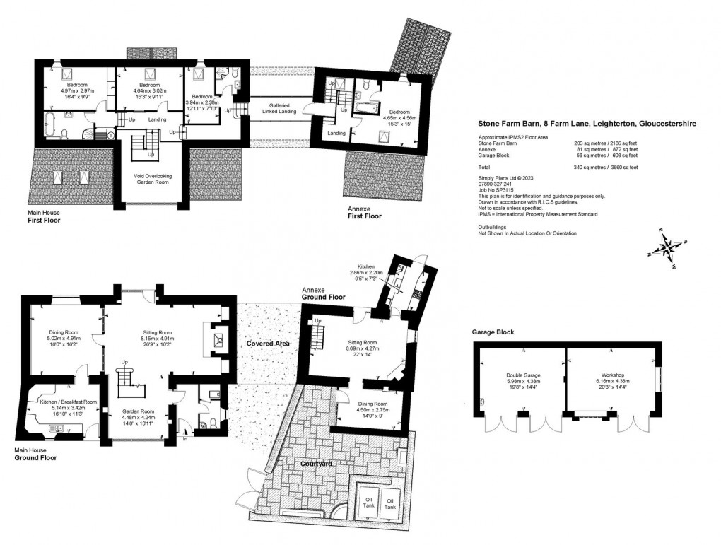 Floorplan for Leighterton, near Tetbury