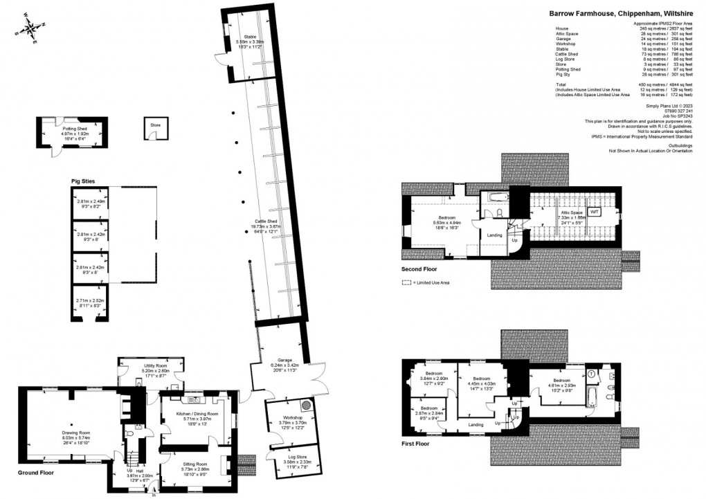 Floorplan for Langley Burrell, Near Chippenham