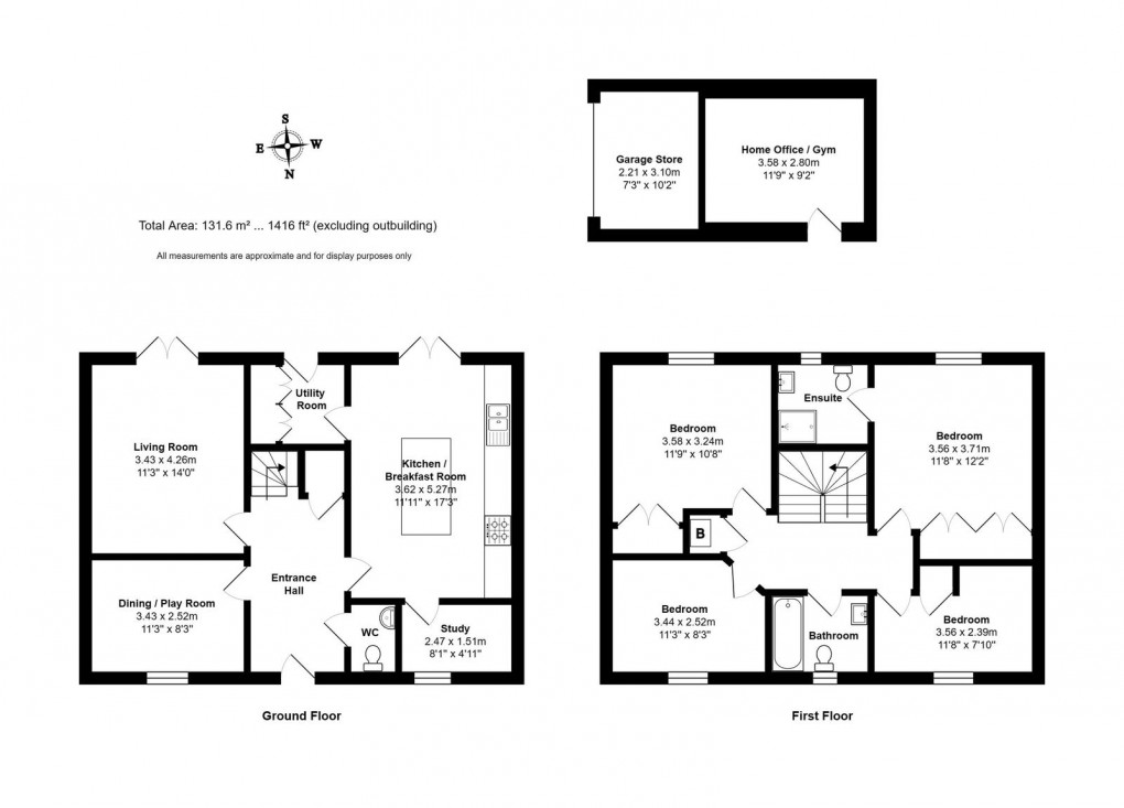 Floorplan for Brays Avenue, Tetbury