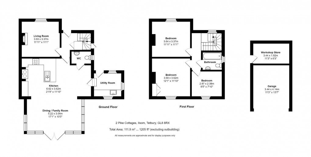 Floorplan for Pike Cottages, Tetbury
