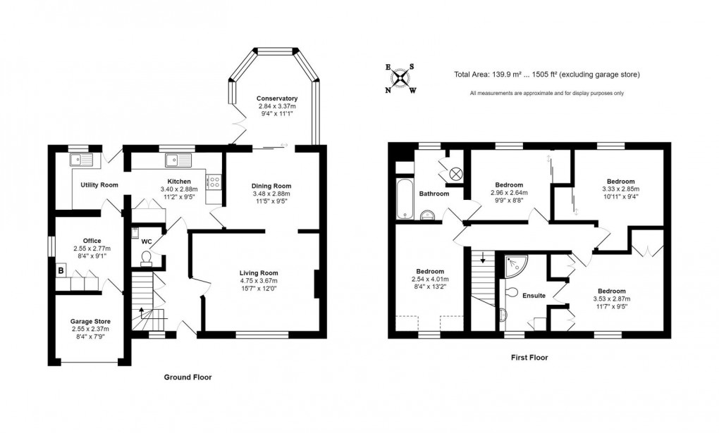 Floorplan for Woods Close, Sherston