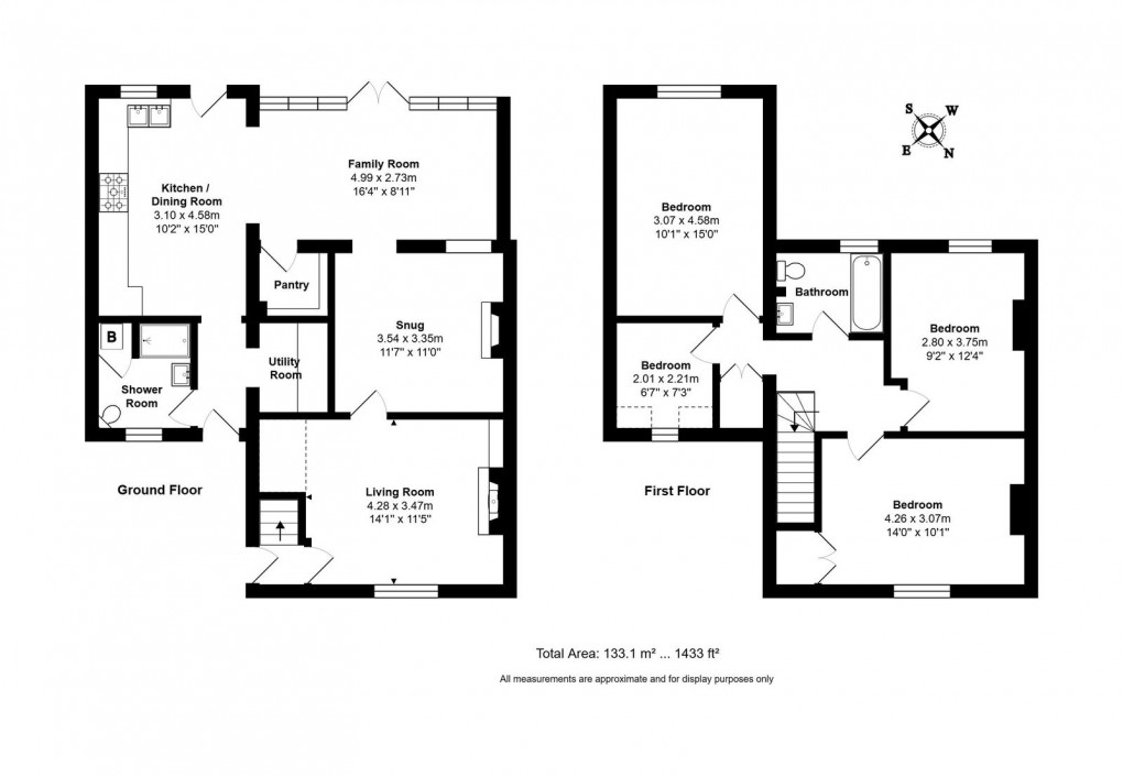 Floorplan for Northfield Road, Tetbury