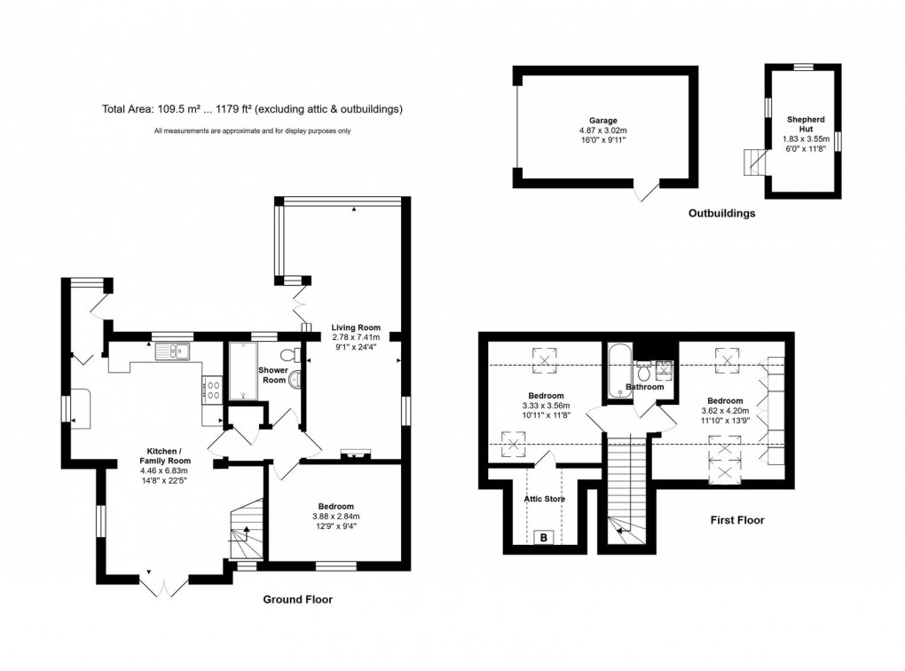 Floorplan for The Berrells, Tetbury