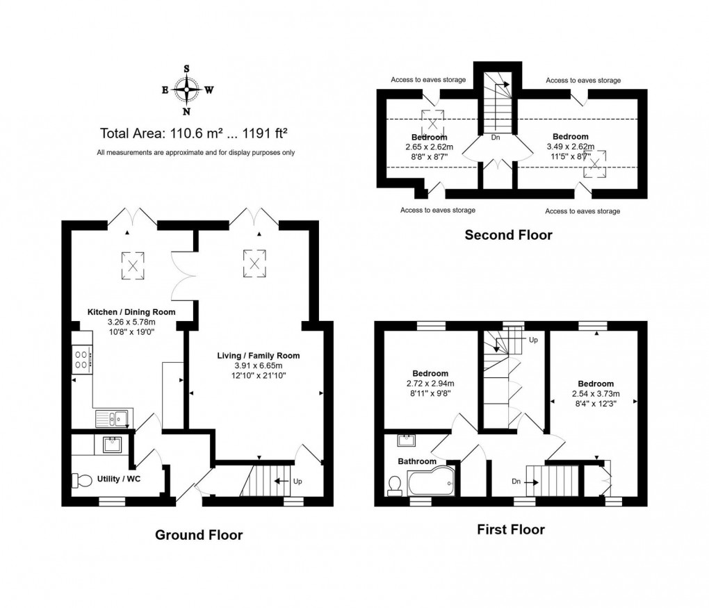 Floorplan for Sherwood Road, Tetbury